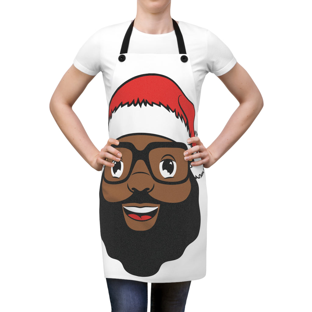 Bearded Santa Face Apron | Christmas Chef Holiday Cooking Apron