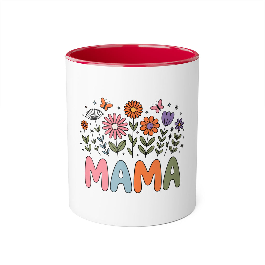 Mama Spring Floral Mug – Cute Mom Coffee Cup, Wildflower Mama Mug, Cozy Gift for Mom, Mother’s Day Coffee Mug 11oz