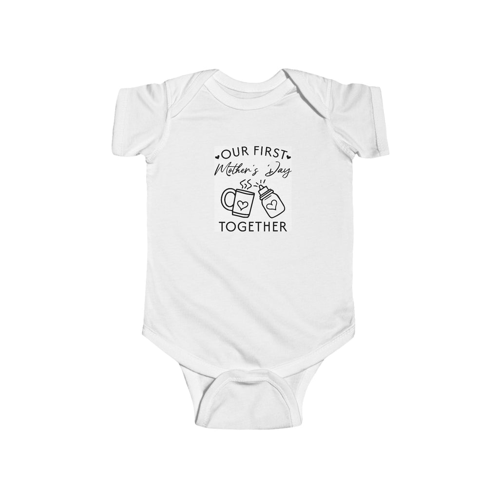 Baby Bodysuit — "Our First Mother's Day Together" Cute Keepsake Onesie