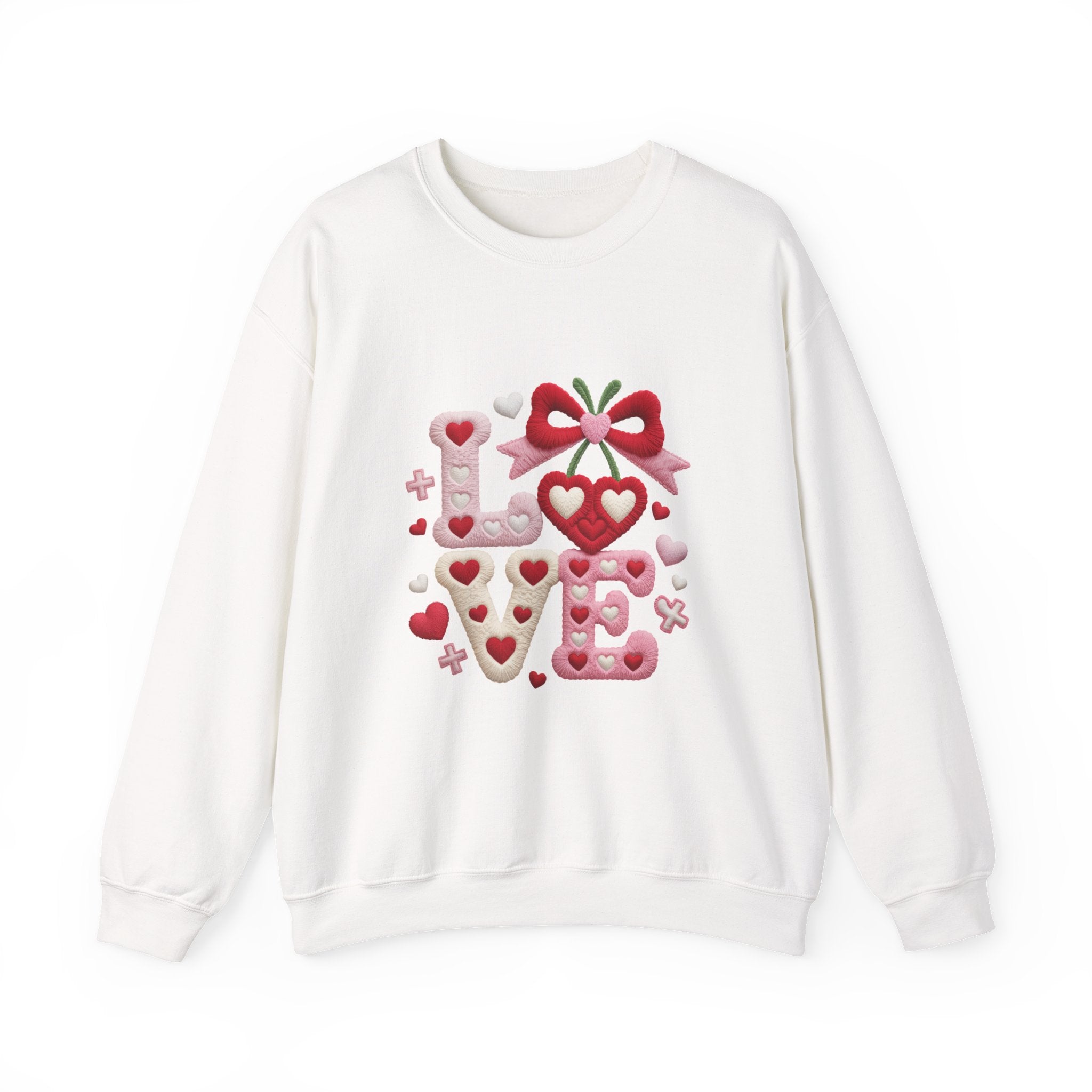 LOVE Crewneck Sweatshirt — Classic Cozy Everyday Pullover-Valentine