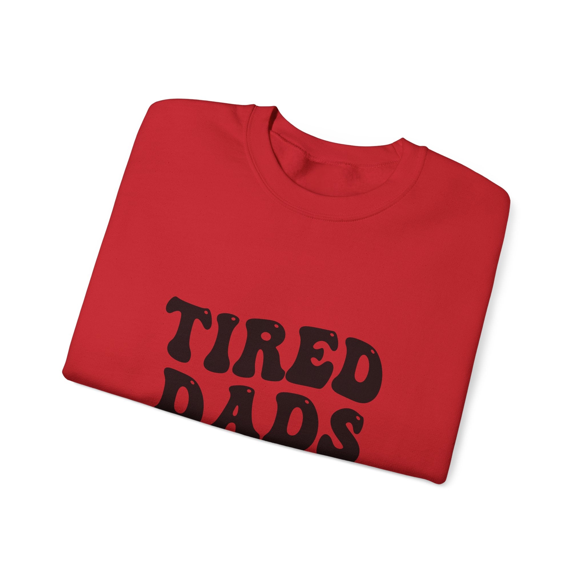 Tired Dads Club Sweatshirt | Funny Dad Shirt, Retro Bubble Letter Design