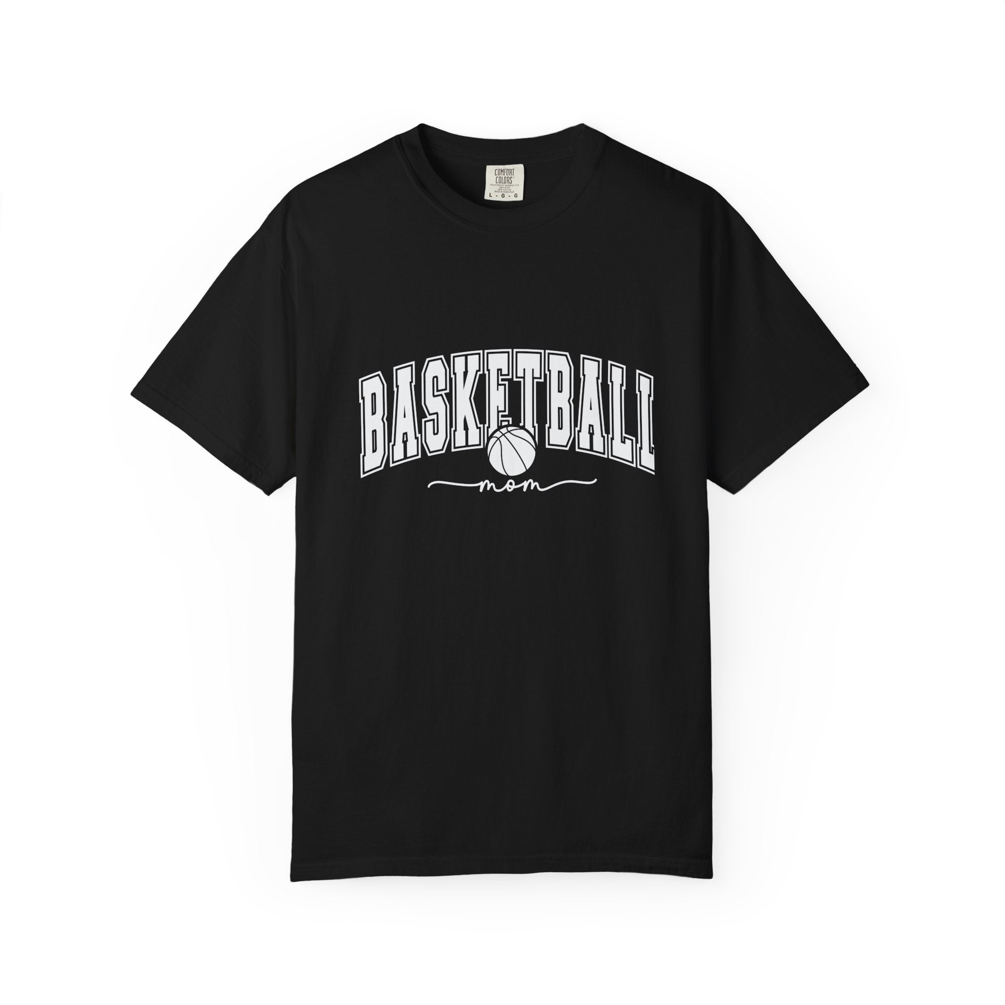 Basketball Mom T-Shirt — Garment-Dyed Athletic Tee for Proud Moms