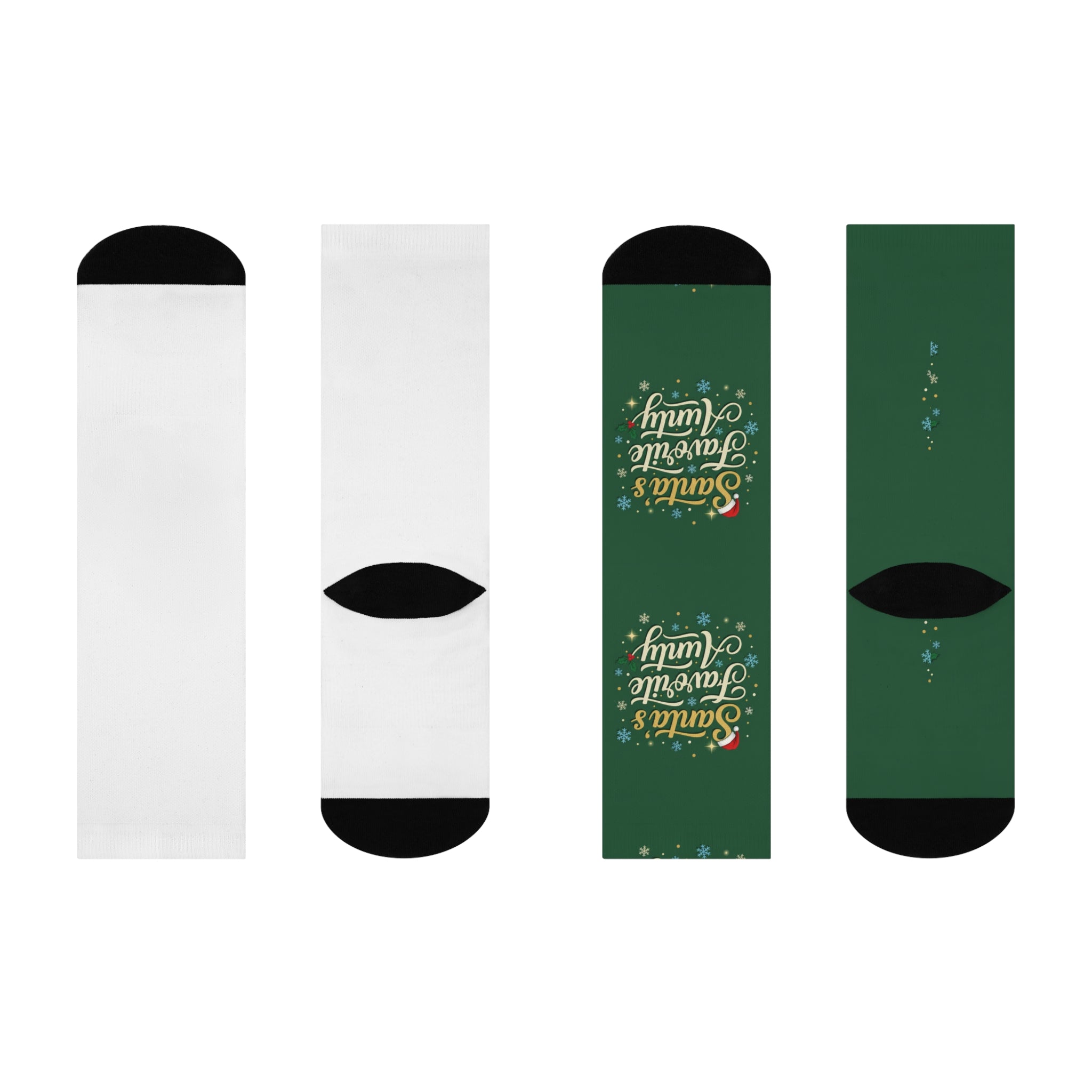 Santa’s Favorite Aunty Cushioned Crew Socks — Festive Christmas Gift