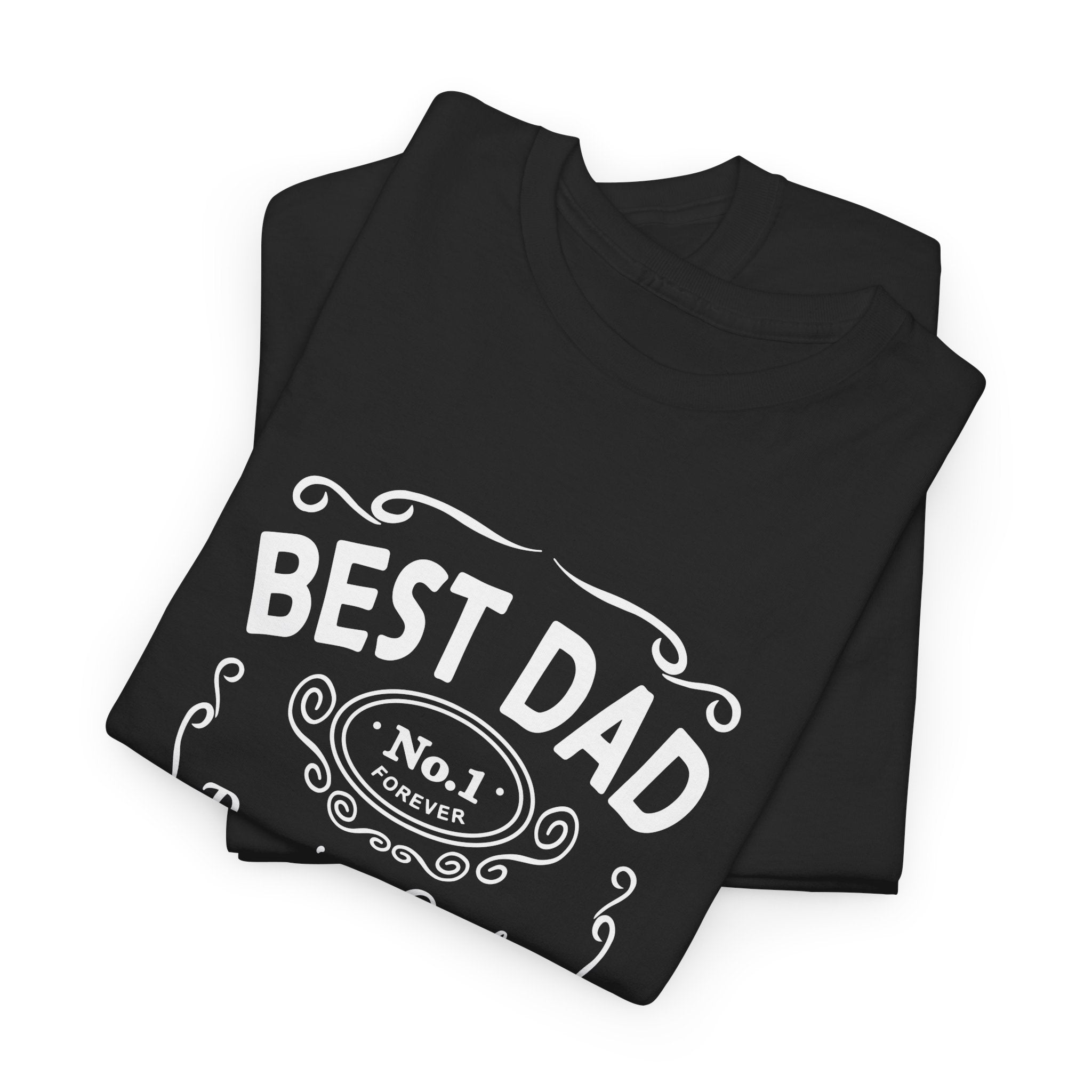 Best Dad Vintage Badge Tee | World's Greatest No.1 Dad Father Typography Shirt
