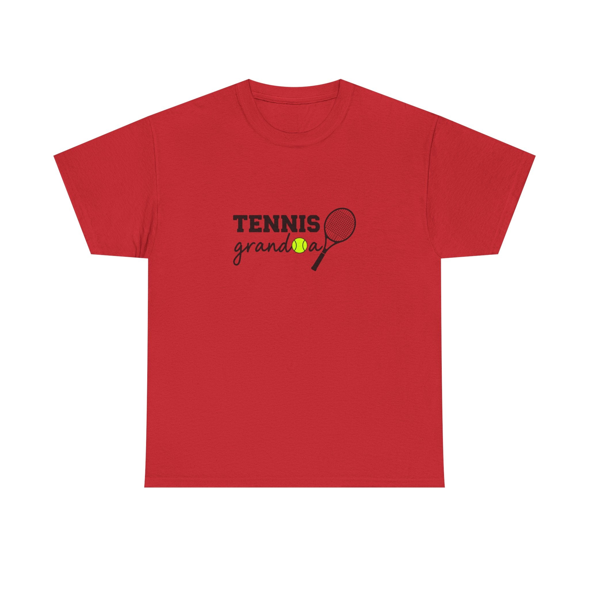 Tennis Granddad Graphic Tee — “TENNIS granddad” Tennis Racket & Ball T‑Shirt