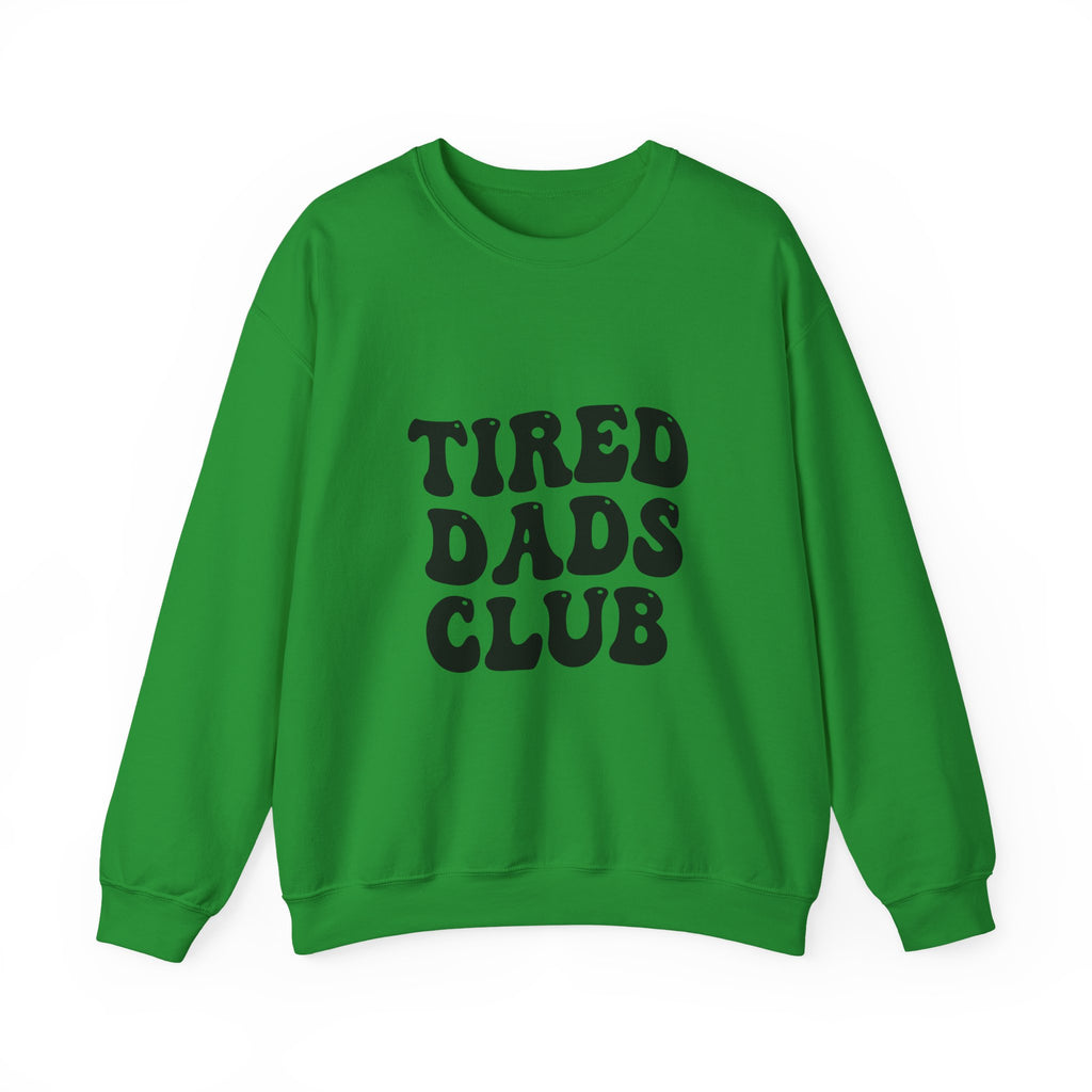 Tired Dads Club Sweatshirt | Funny Dad Shirt, Retro Bubble Letter Design