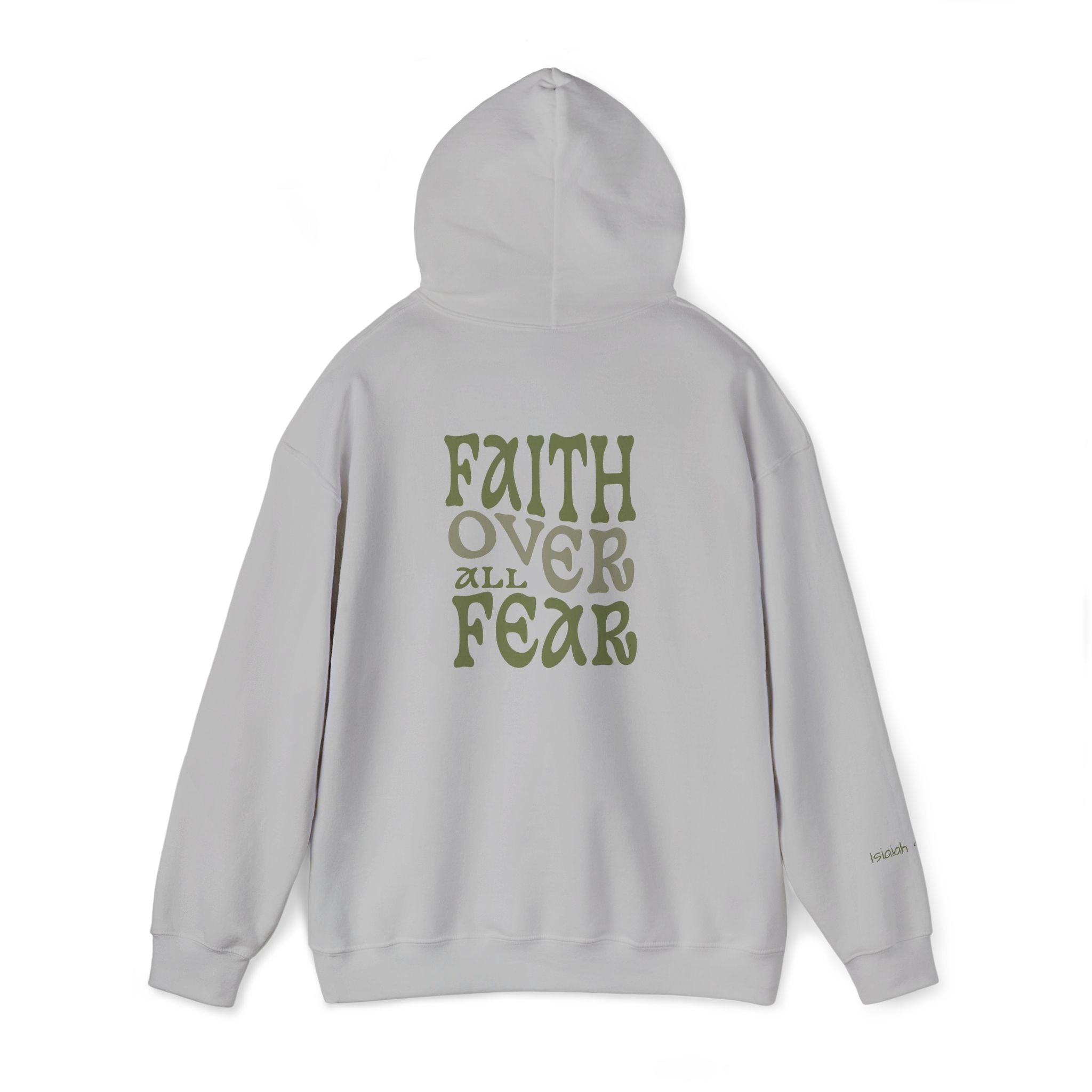 Faith Over All Fear Hoodie — Inspirational Christian Pullover
