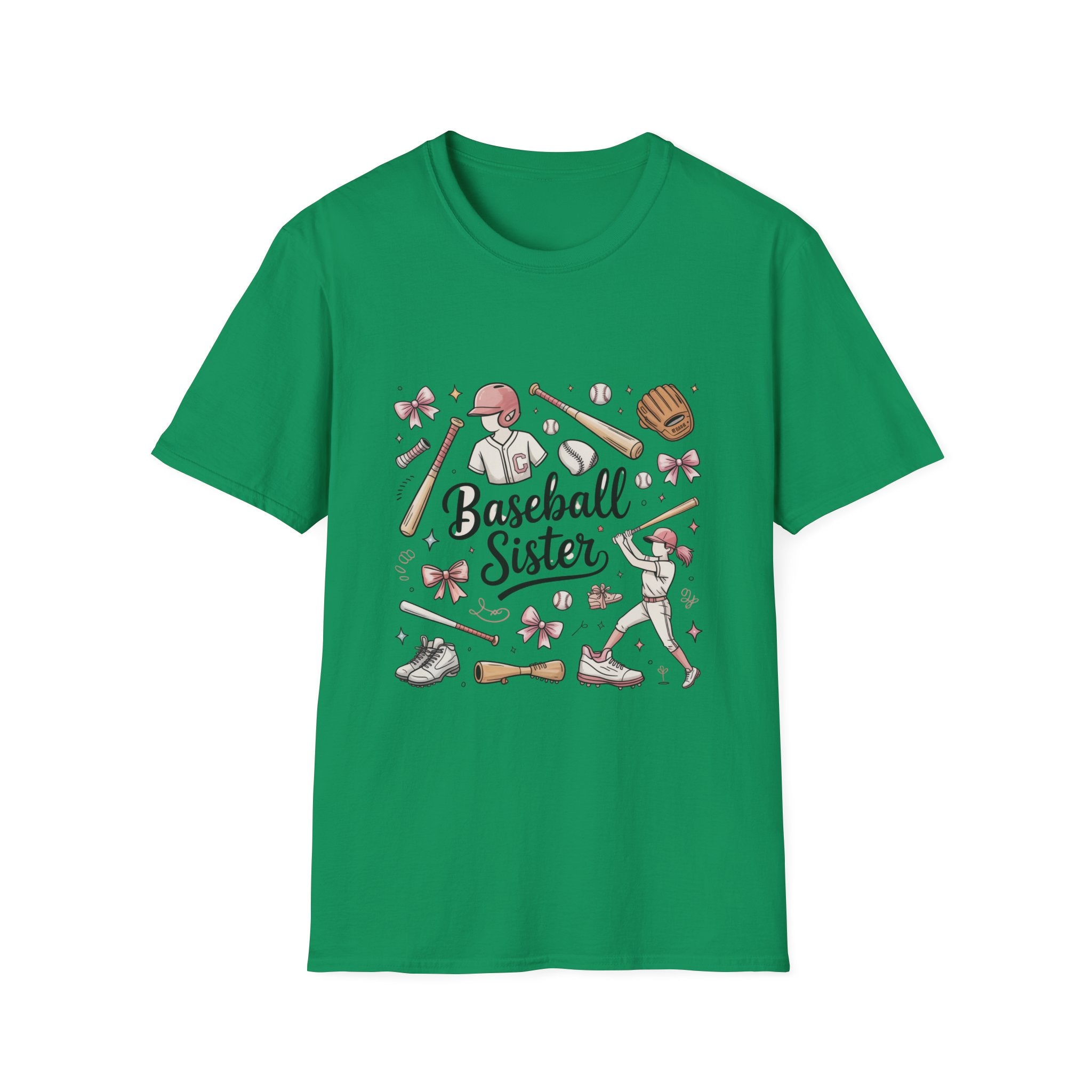 Baseball Sister Shirt – Cute Little League Graphic Tee, Baseball Family Shirt, Soft Cotton Sports Tee, Game Day Outfit Gift
