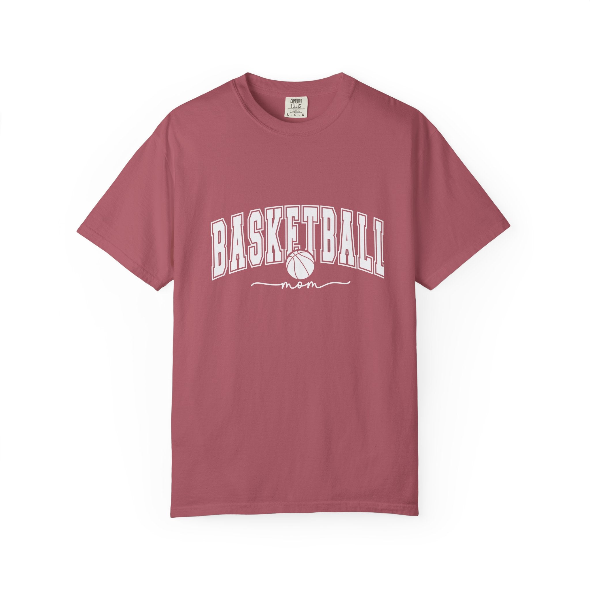 Basketball Mom T-Shirt — Garment-Dyed Athletic Tee for Proud Moms
