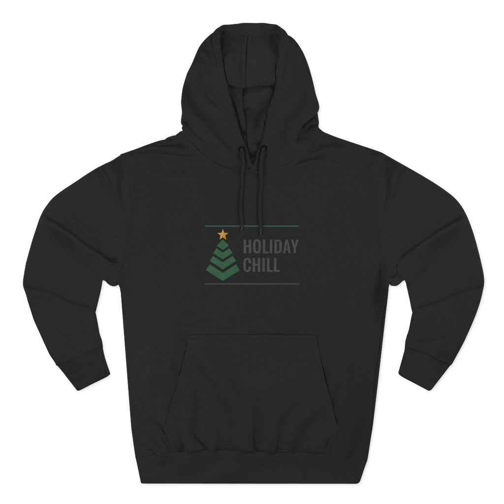 Holiday Chill Hoodie — Minimal Christmas Tree Graphic Pullover