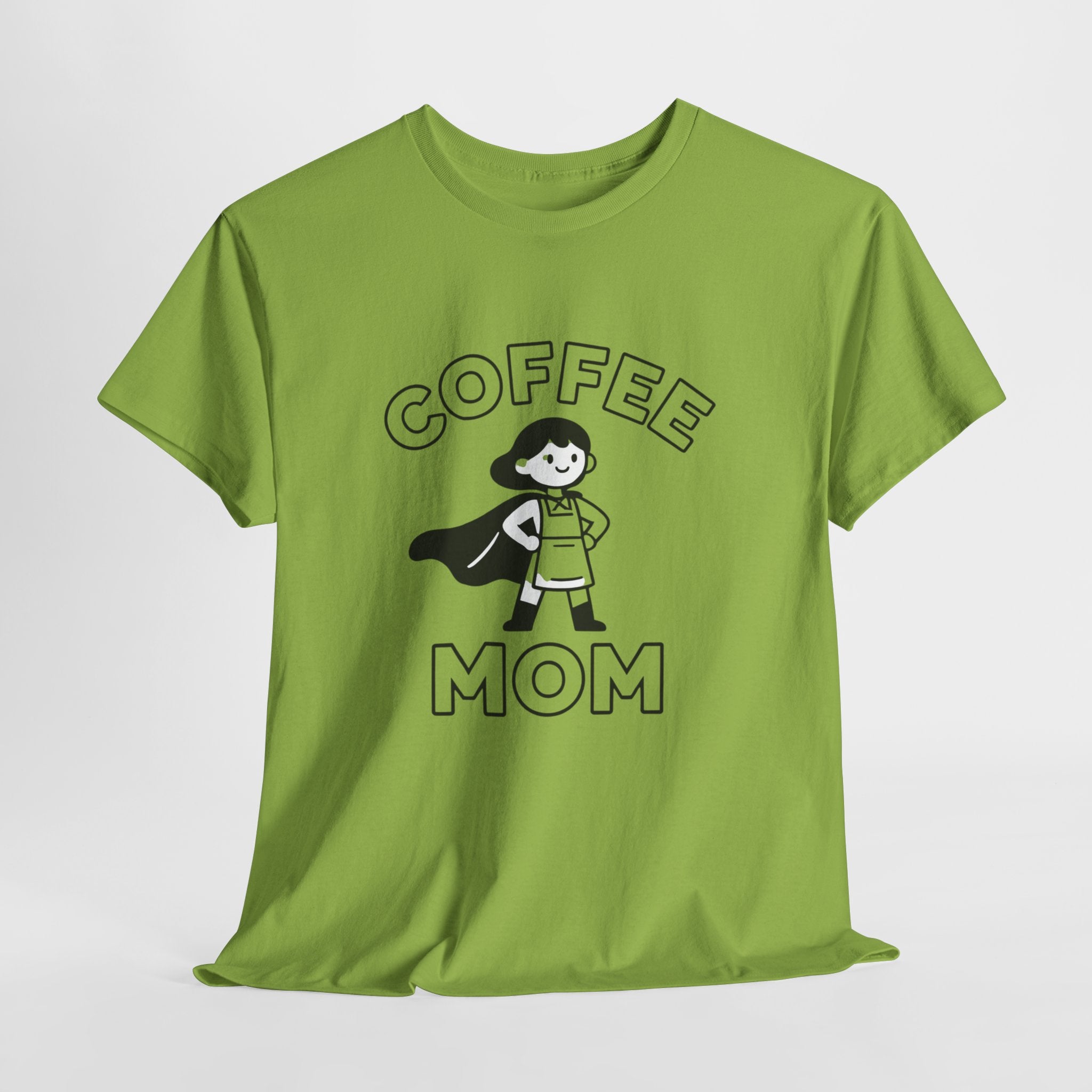 Coffee Mom T-Shirt – Funny Mom Life Graphic Tee, Cute Coffee Lover Shirt, Motherhood Humor Tee, Soft Cotton Everyday Mom Shirt
