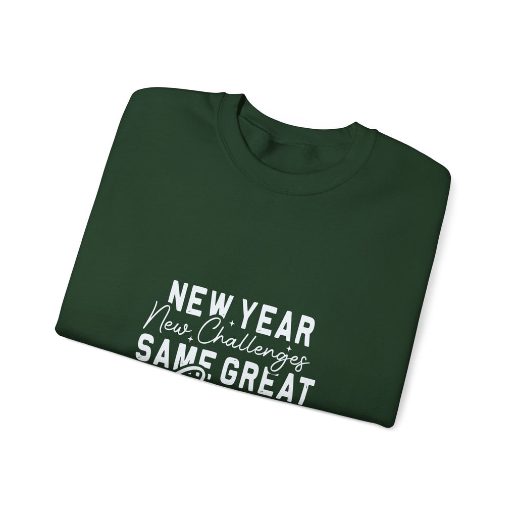 New Year New Challenges Same God Crewneck Sweatshirt