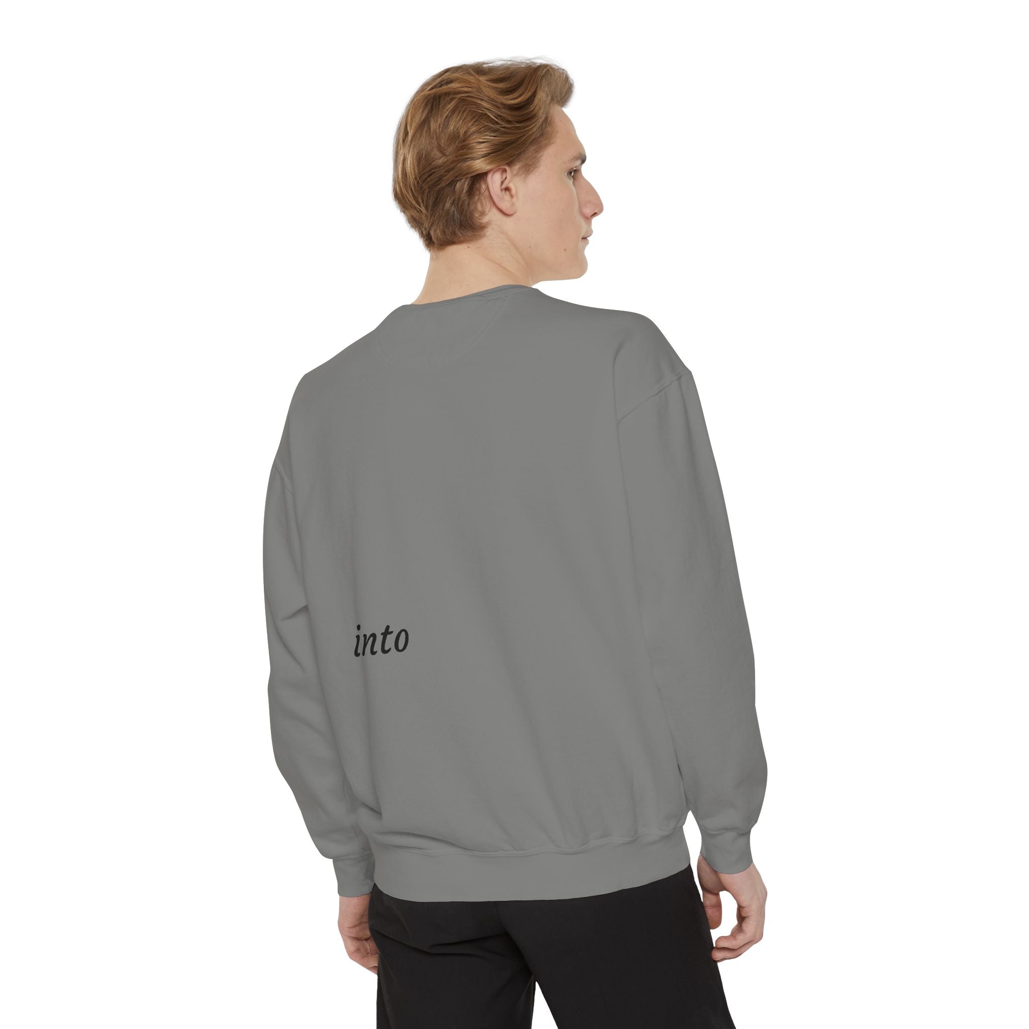 Custom Text Sweatshirt — Personalized Minimalist Crewneck