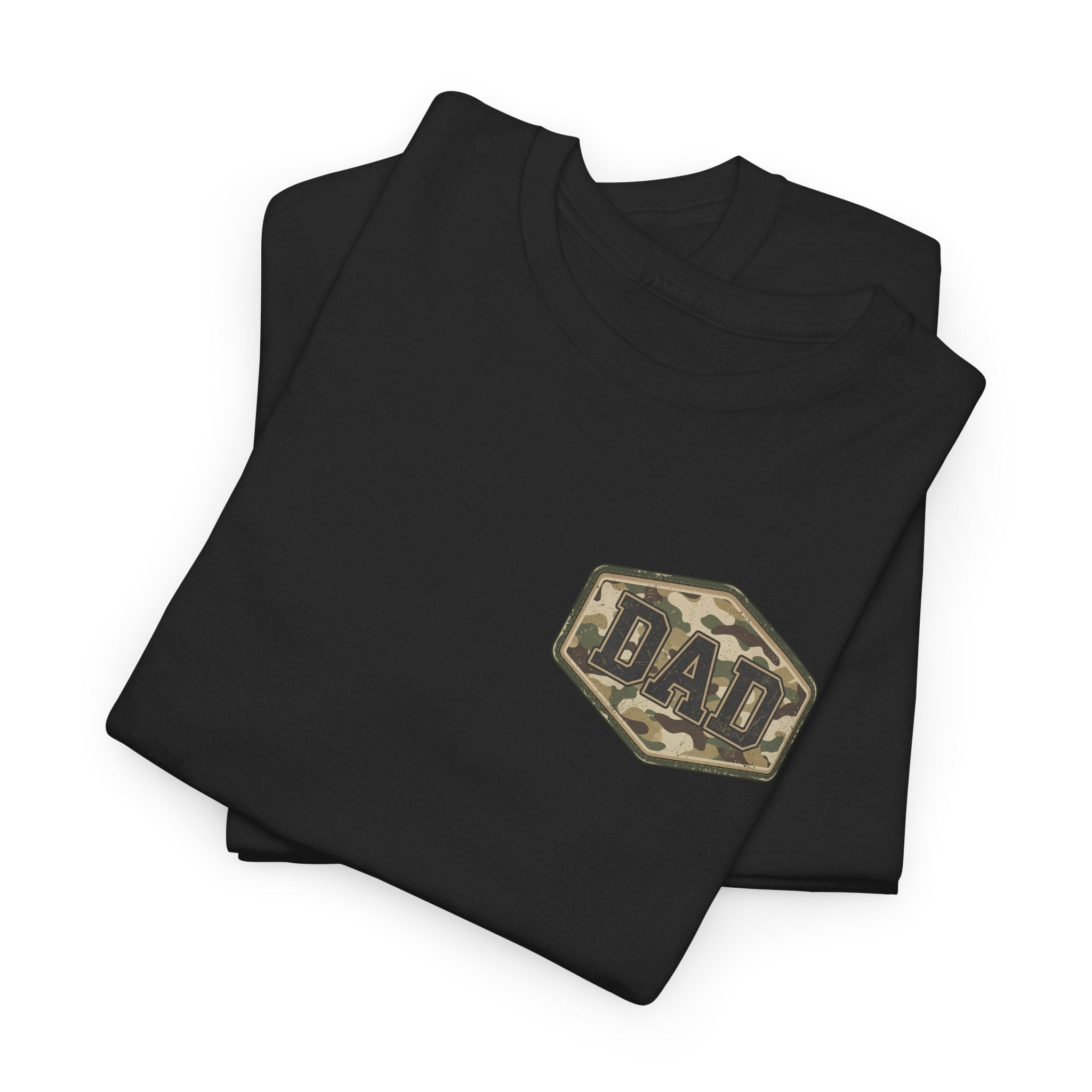 Dad Camo T‑Shirt — Military Style "DAD" Graphic Tee for Fathers, Father’s Day Gift