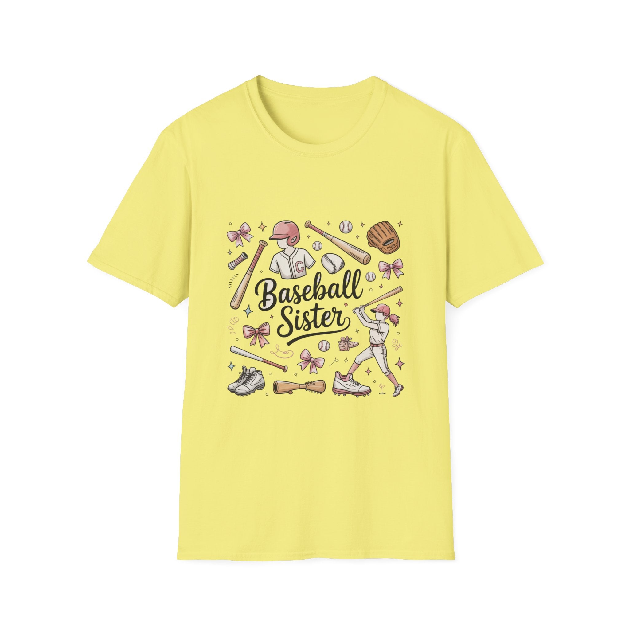 Baseball Sister Shirt – Cute Little League Graphic Tee, Baseball Family Shirt, Soft Cotton Sports Tee, Game Day Outfit Gift