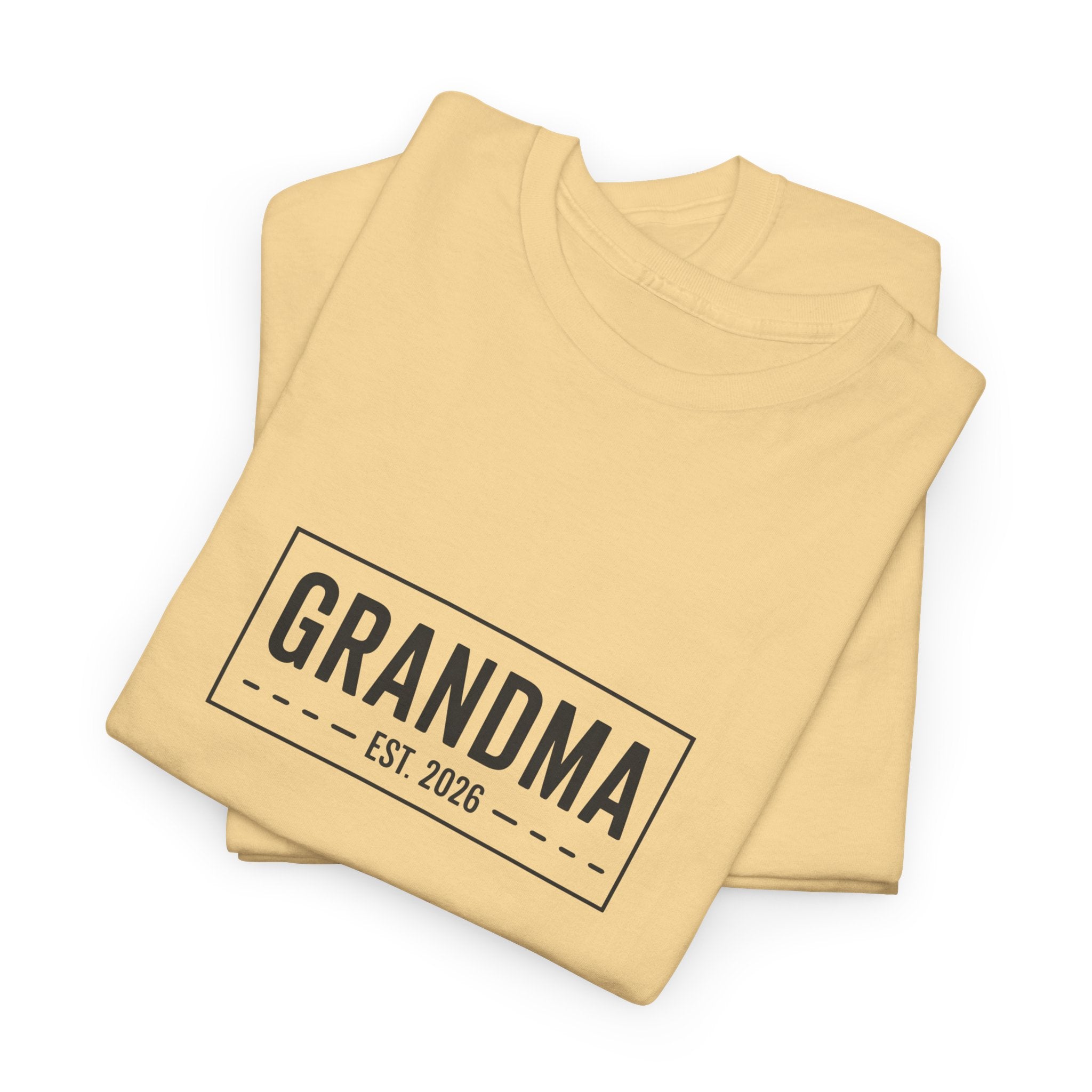 Grandma Est 2026 T-Shirt | New Grandma Gift, Pregnancy Reveal, Grandma to Be Shirt
