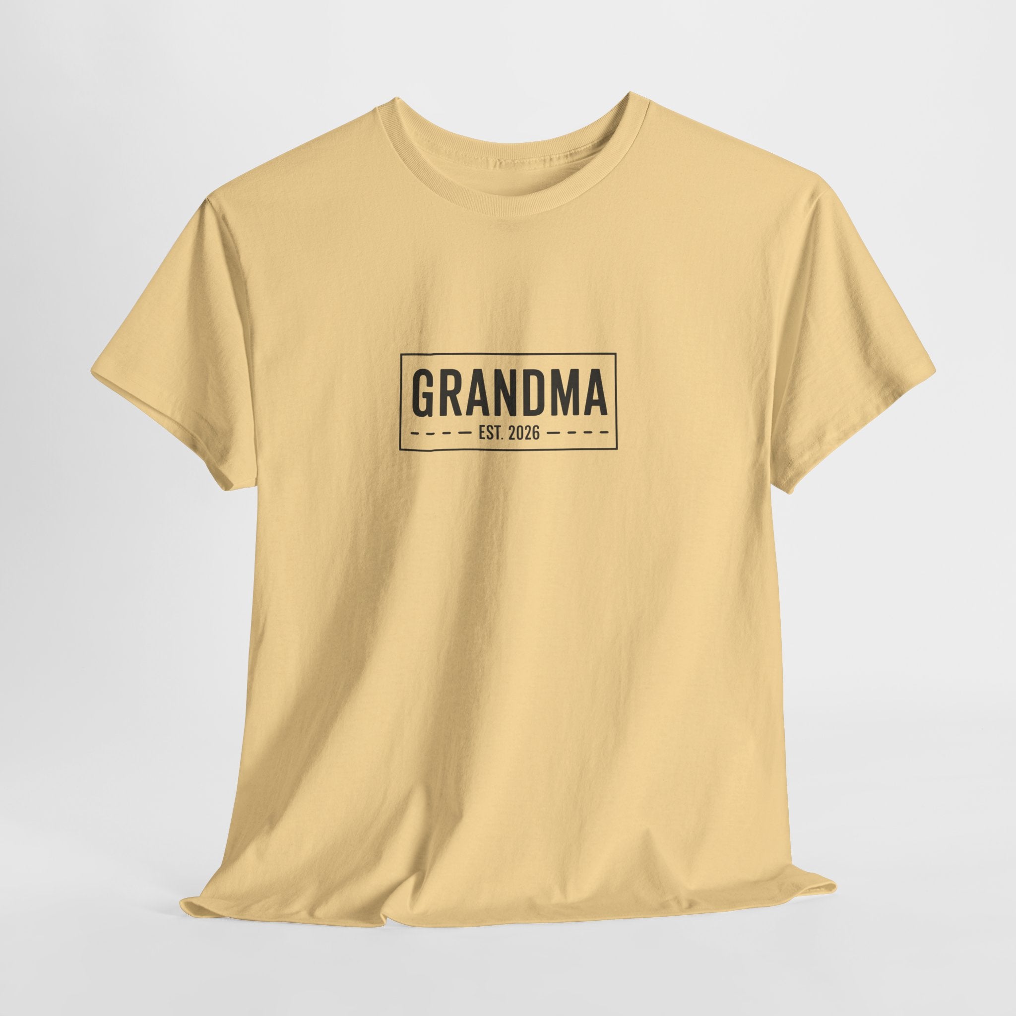 Grandma Est 2026 T-Shirt | New Grandma Gift, Pregnancy Reveal, Grandma to Be Shirt