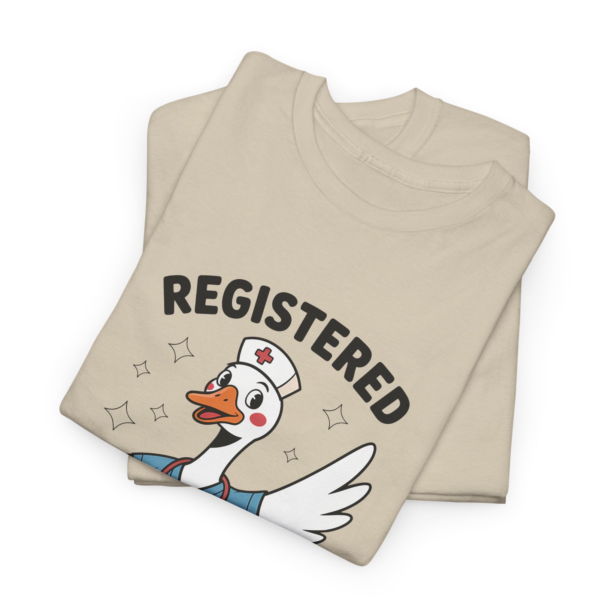 T-Shirt — "Registered Silly Goose" Cute Nurse Goose Graphic Tee