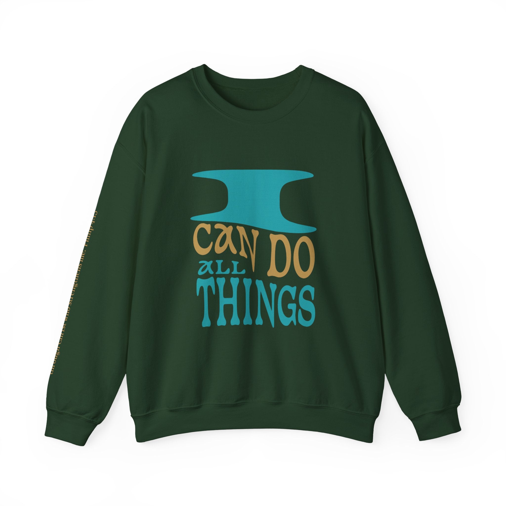 Crewneck Sweatshirt "I Can Do All Things" Inspirational Graphic