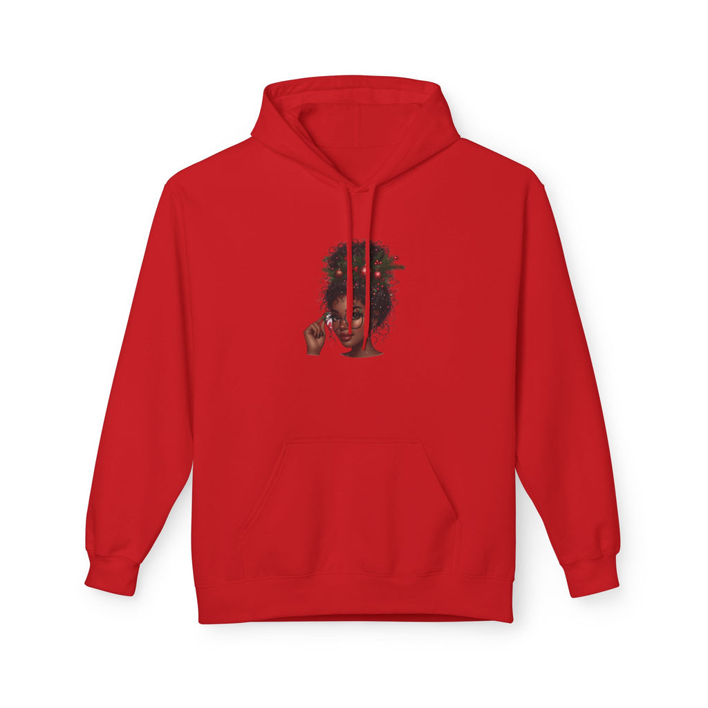 Afro Girl Christmas Hoodie — Festive Afrocentric Holiday Sweatshirt