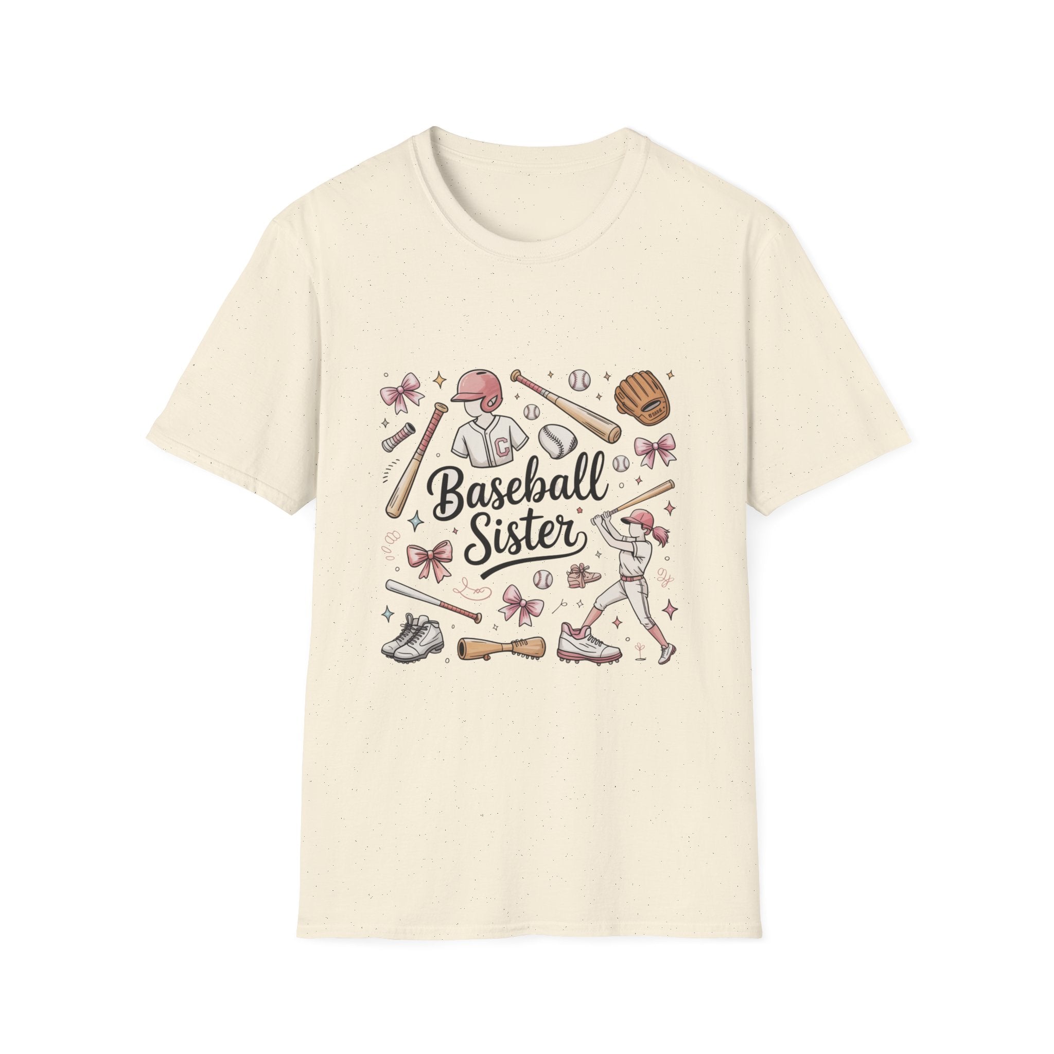 Baseball Sister Shirt – Cute Little League Graphic Tee, Baseball Family Shirt, Soft Cotton Sports Tee, Game Day Outfit Gift