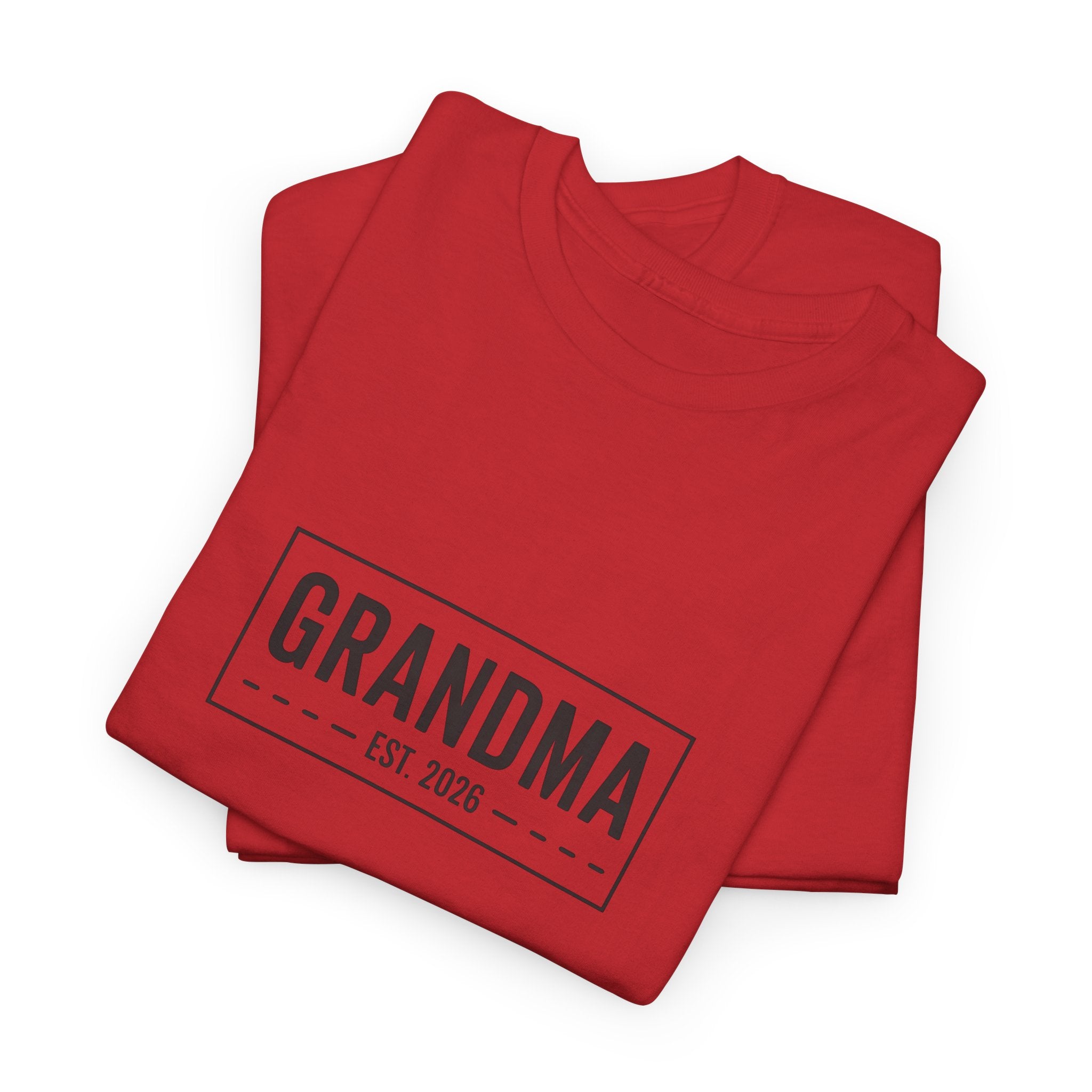 Grandma Est 2026 T-Shirt | New Grandma Gift, Pregnancy Reveal, Grandma to Be Shirt