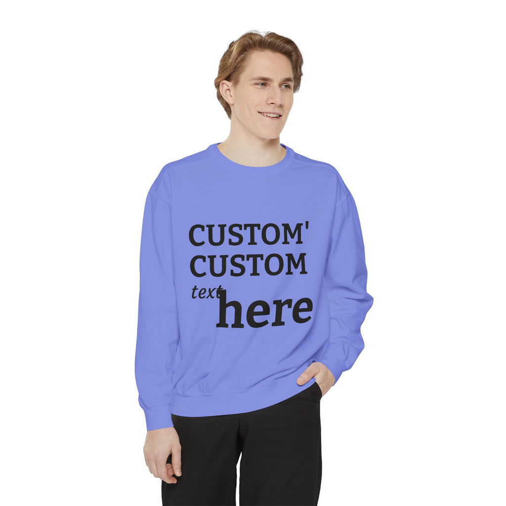 Custom Text Sweatshirt — Personalized Minimalist Crewneck