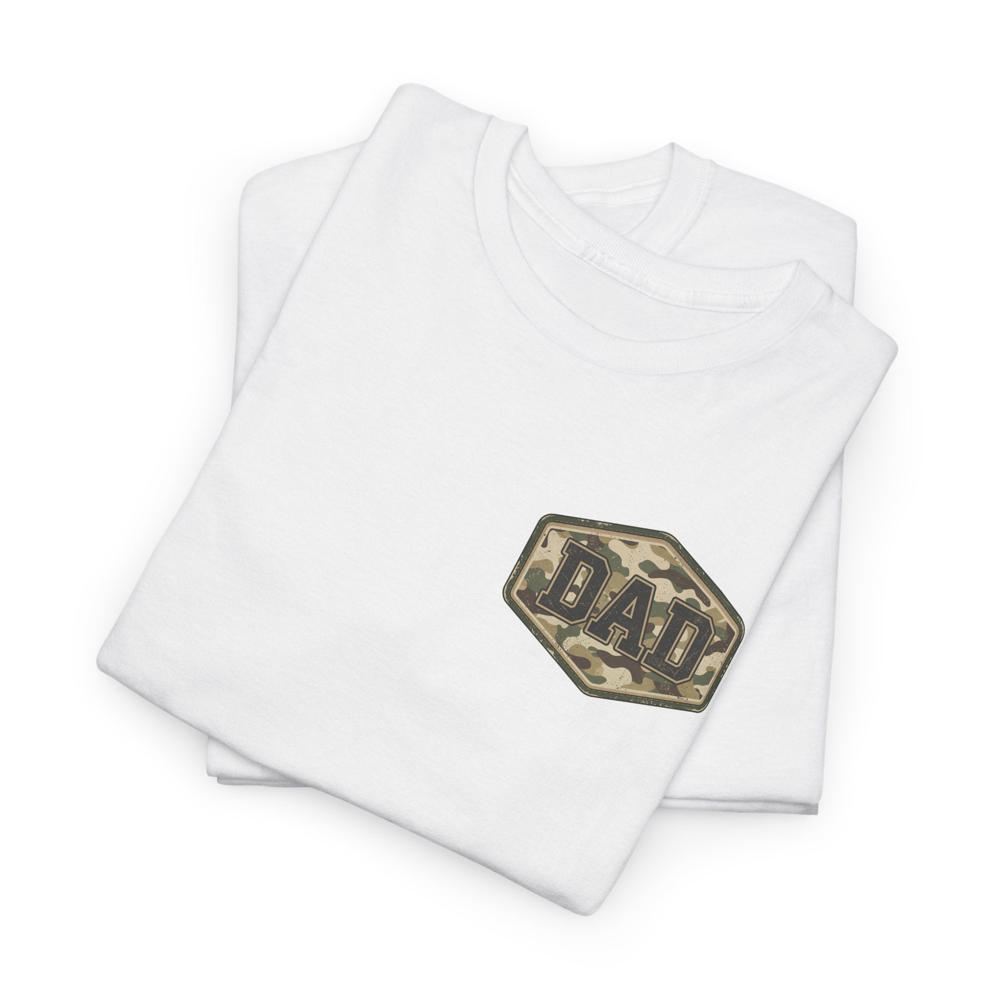 Dad Camo T‑Shirt — Military Style "DAD" Graphic Tee for Fathers, Father’s Day Gift