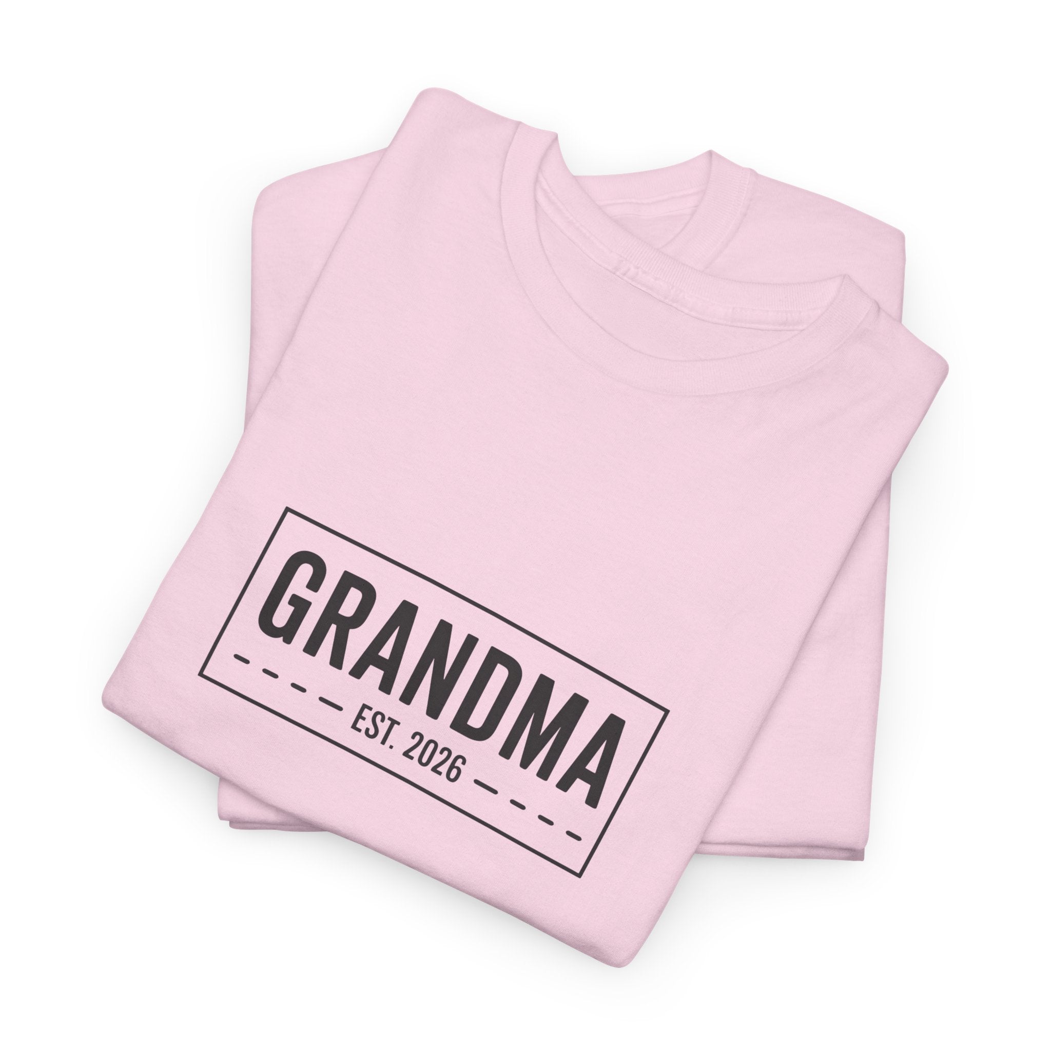 Grandma Est 2026 T-Shirt | New Grandma Gift, Pregnancy Reveal, Grandma to Be Shirt