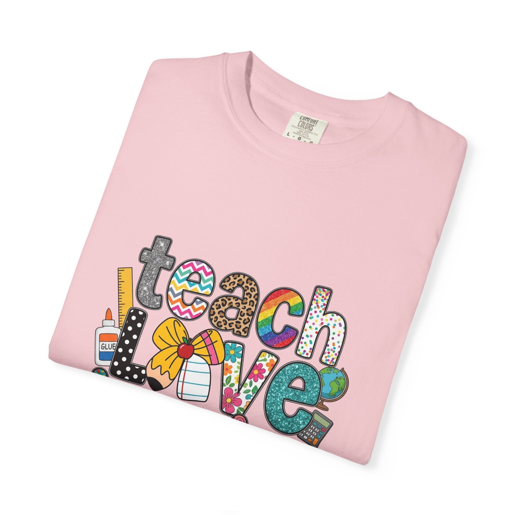 Teach Love Inspire T-Shirt — Colorful Teacher Appreciation Tee