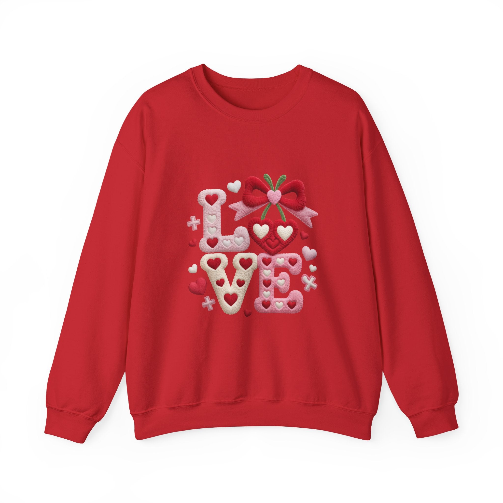 LOVE Crewneck Sweatshirt — Classic Cozy Everyday Pullover-Valentine