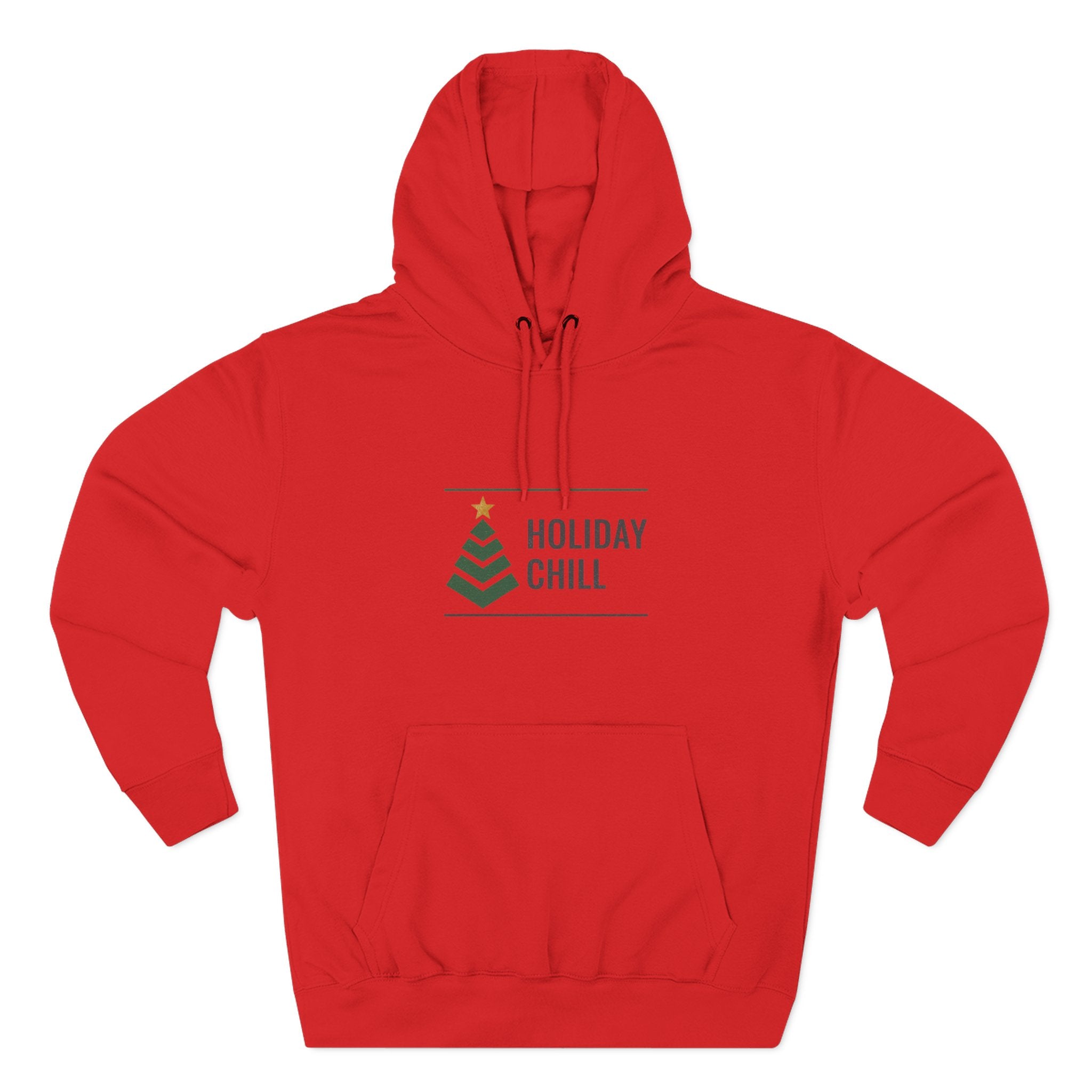 Holiday Chill Hoodie — Minimal Christmas Tree Graphic Pullover
