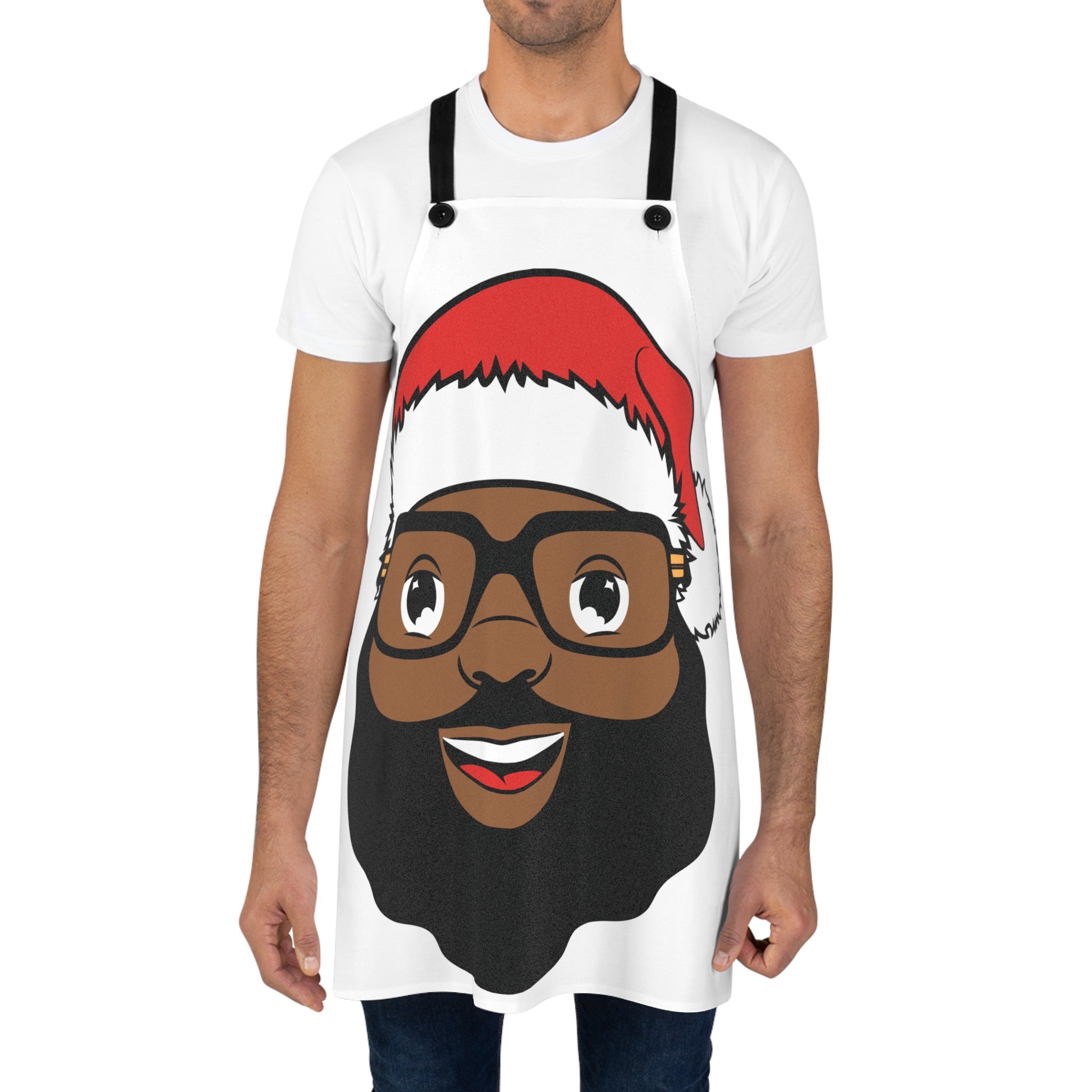 Bearded Santa Face Apron | Christmas Chef Holiday Cooking Apron