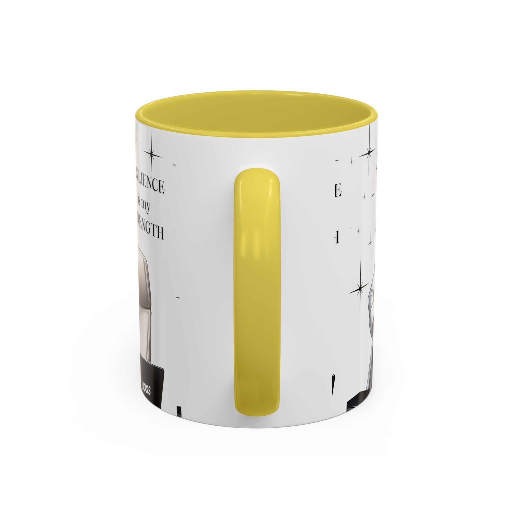 Motivational Black Boss Mug — “Resilience Is My Strength” Coffee Cup (11oz/15oz)