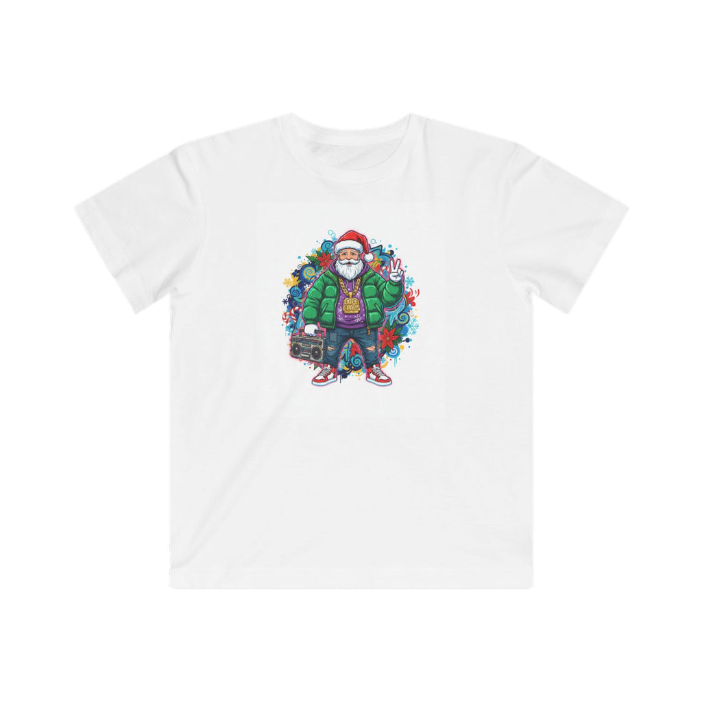 Kids T-Shirt — Street Santa Holiday Graphic Tee