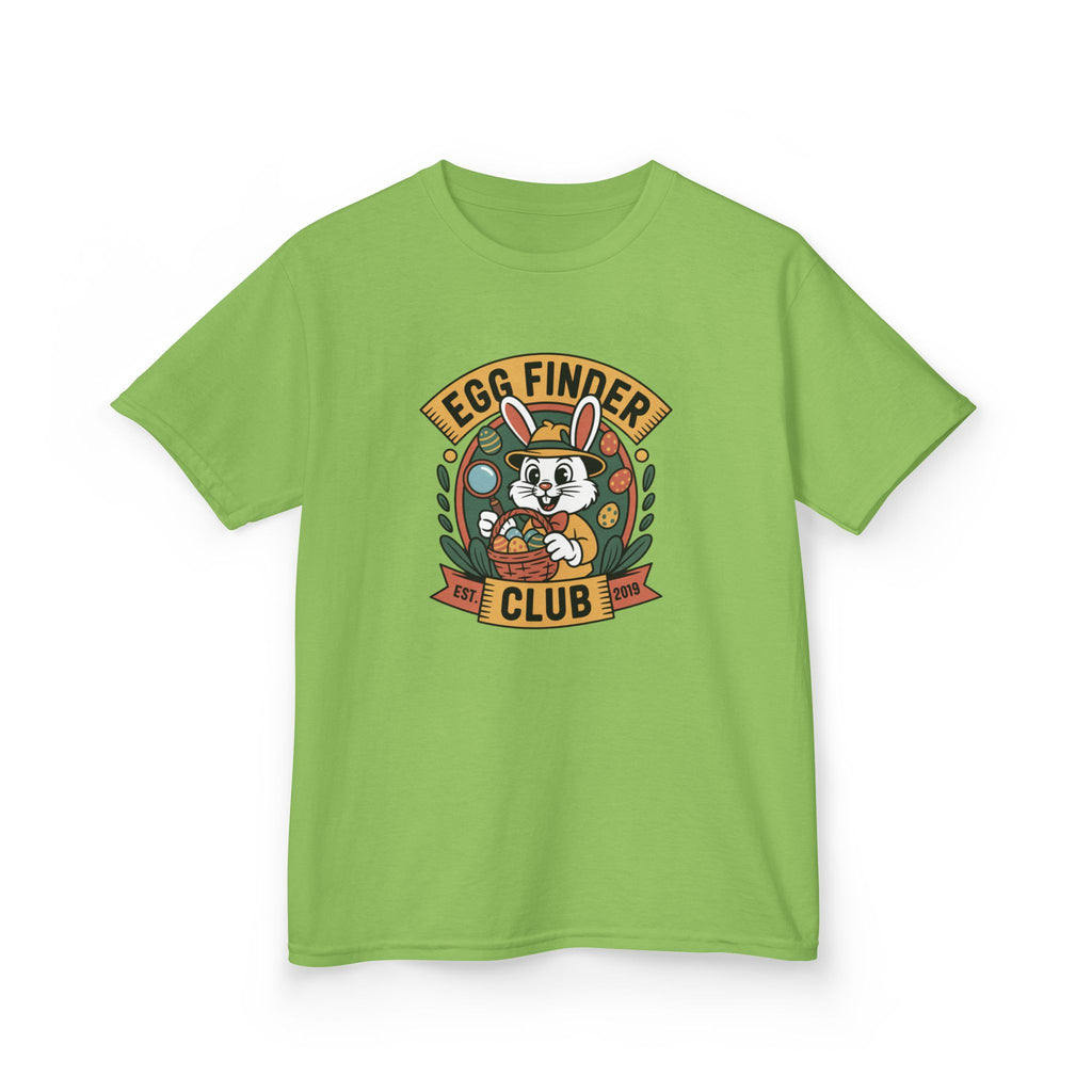 Egg Finder Club Kids T‑Shirt — Cute Easter Bunny Graphic Tee