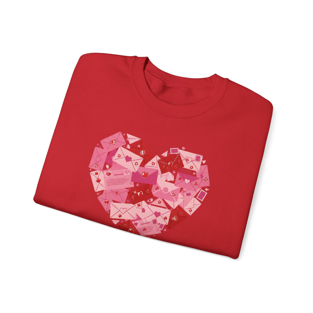 Heart Center Crewneck Sweatshirt — Centered Heart Graphic