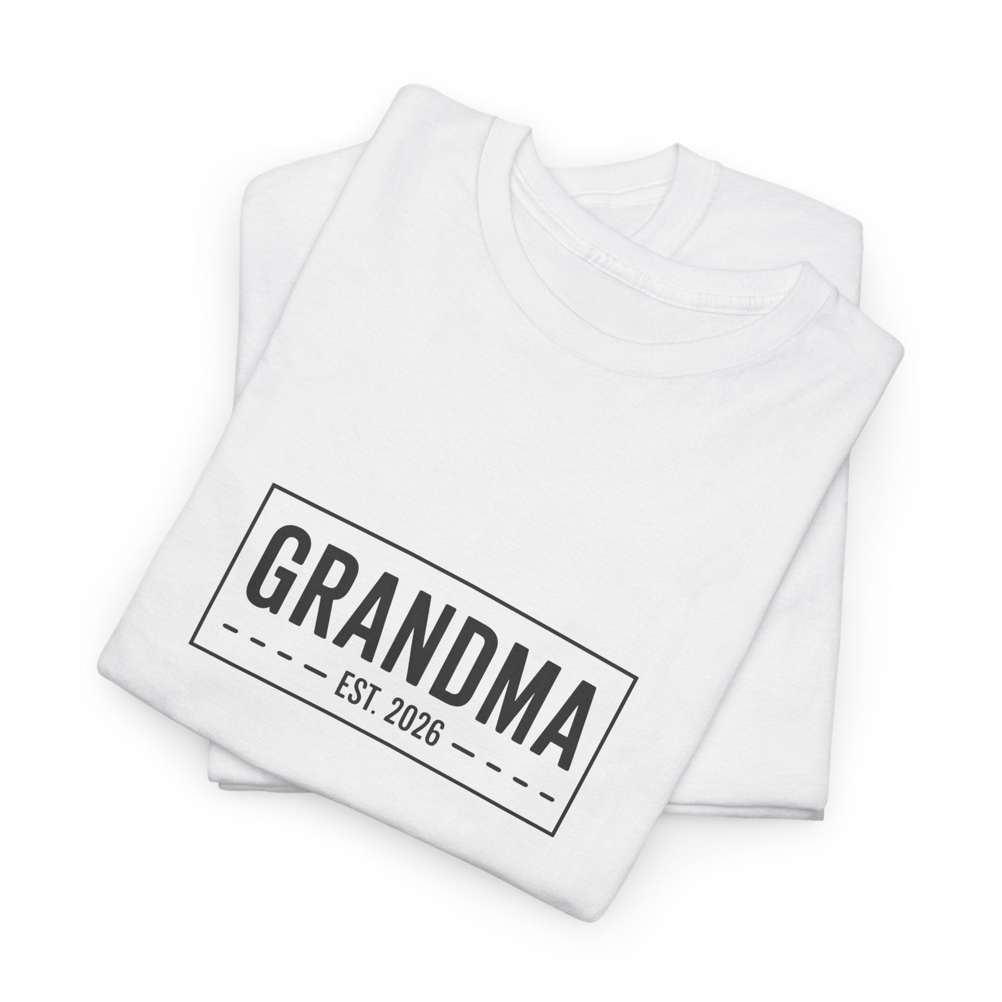 Grandma Est 2026 T-Shirt | New Grandma Gift, Pregnancy Reveal, Grandma to Be Shirt