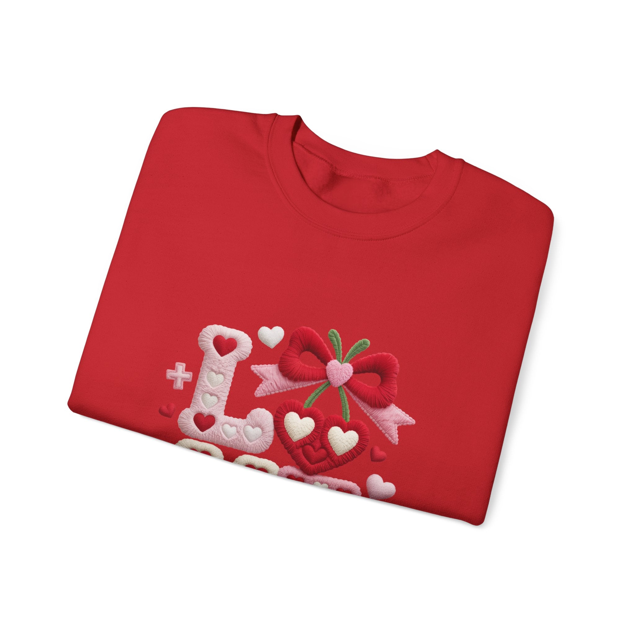 LOVE Crewneck Sweatshirt — Classic Cozy Everyday Pullover-Valentine