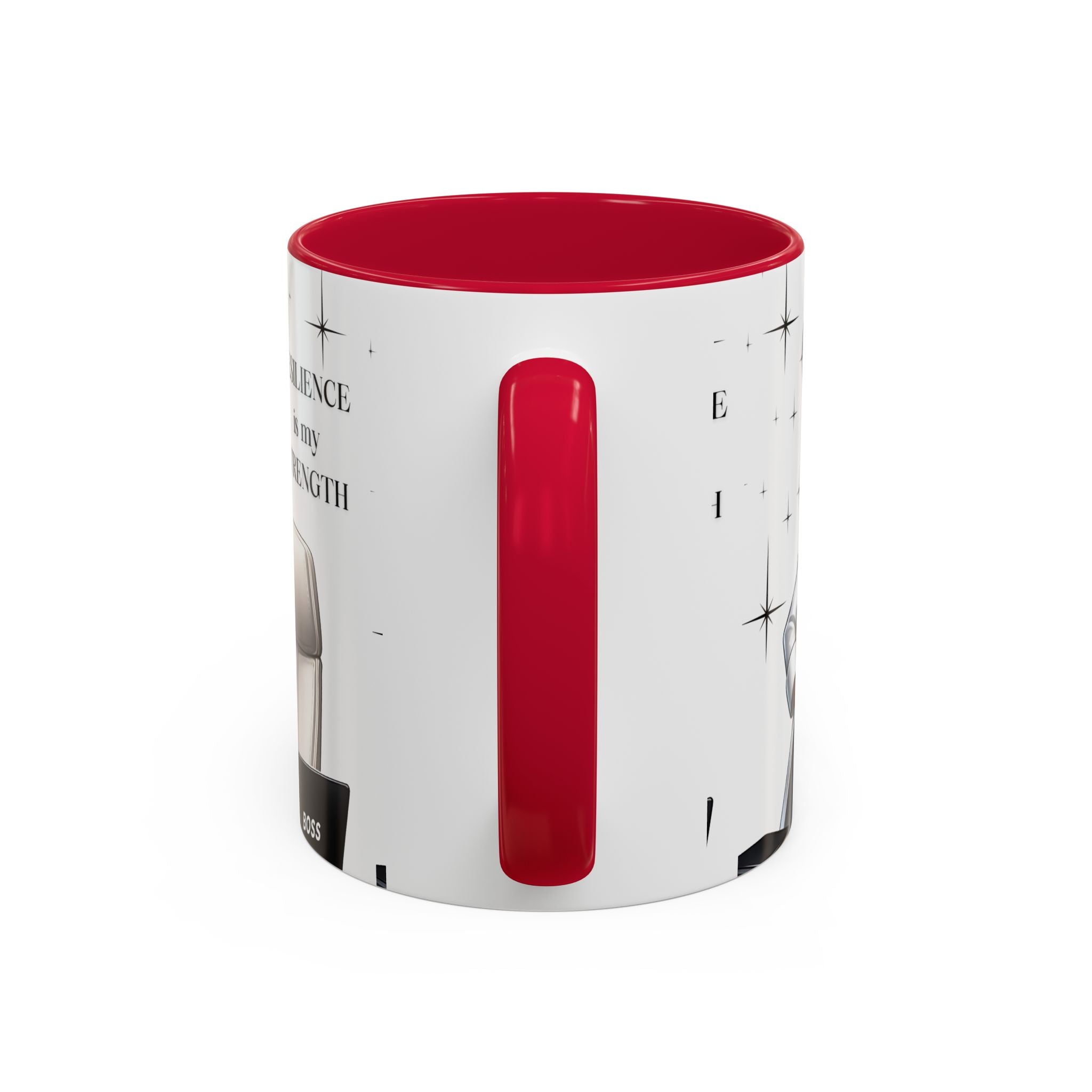 Motivational Black Boss Mug — “Resilience Is My Strength” Coffee Cup (11oz/15oz)