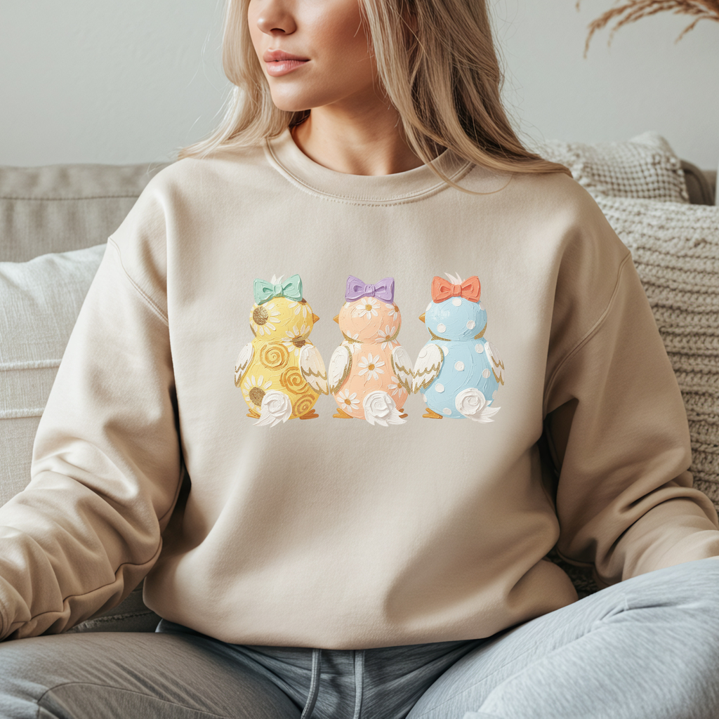 Easter Crewneck Sweatshirt, Easter Bunny Graphic Sweatshirt, Spring Cute Pastel Holiday Shirt, Cozy Easter Pullover