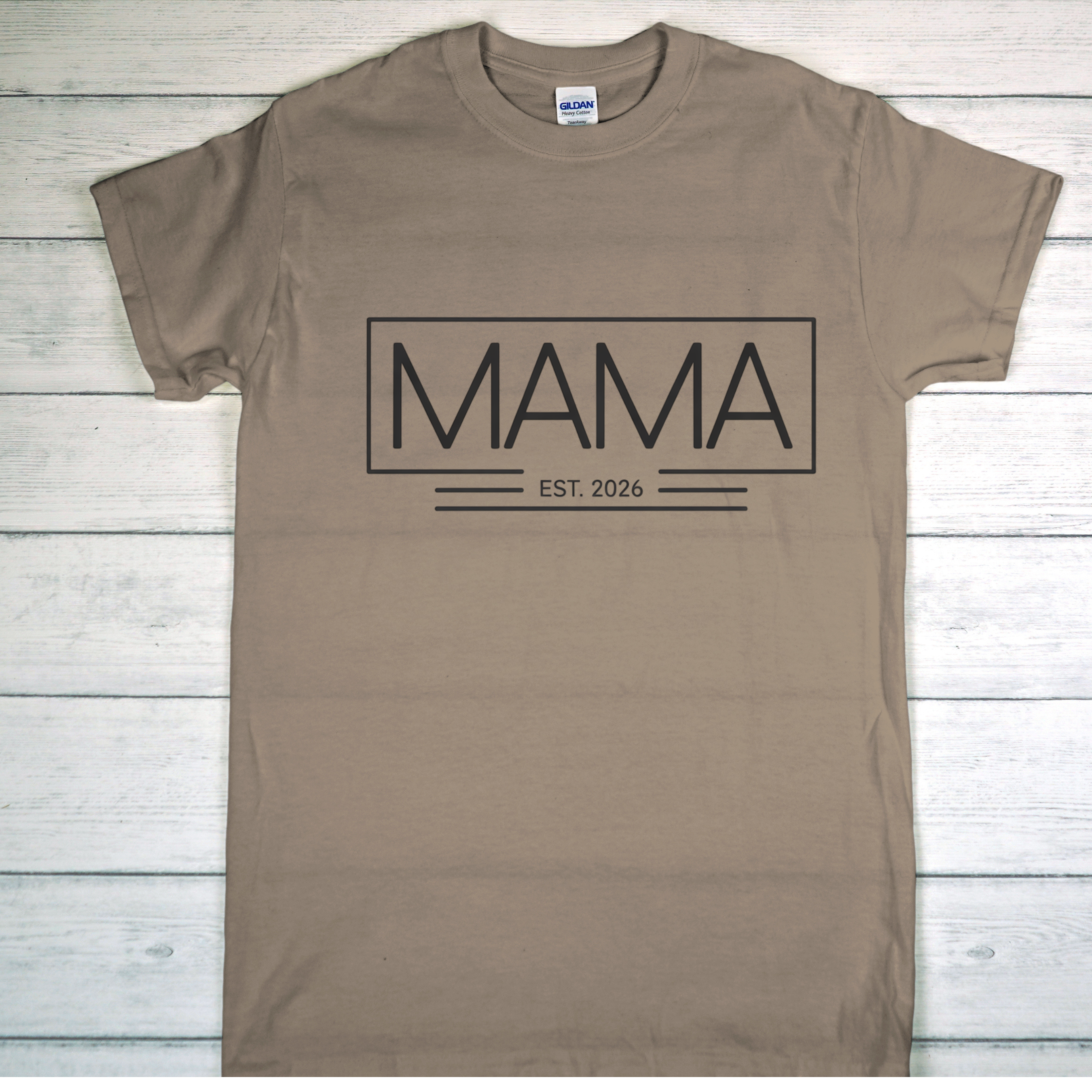 Mama Est. 2026 T-Shirt – Minimalist Mom Tee, New Mom Gift, Modern Motherhood Shirt, Soft Cotton Everyday Tee, Baby shower gift, ,everyday sh