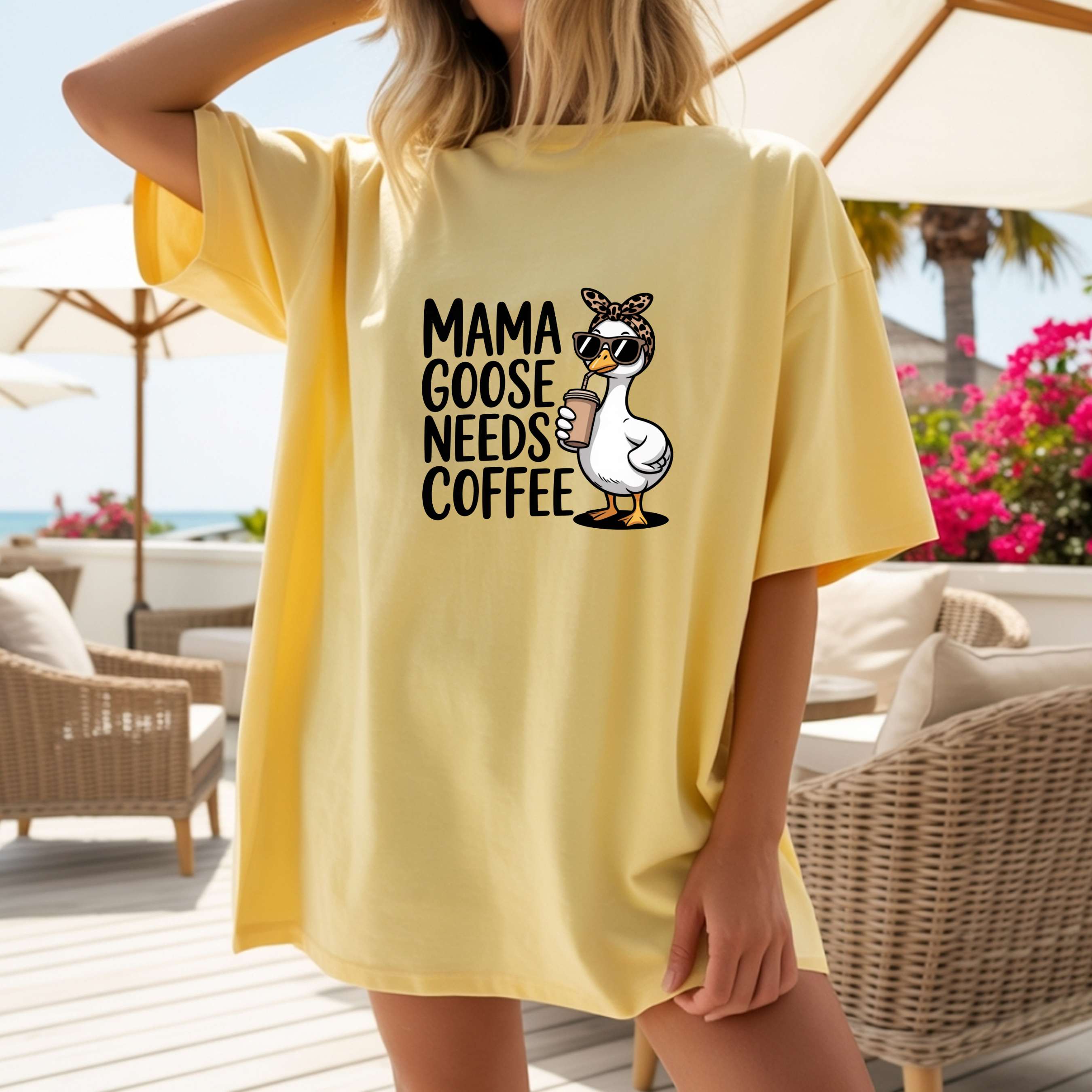 Mama Goose Tee — "Mama Goose on the Loose" Cute Mom Graphic T‑Shirt