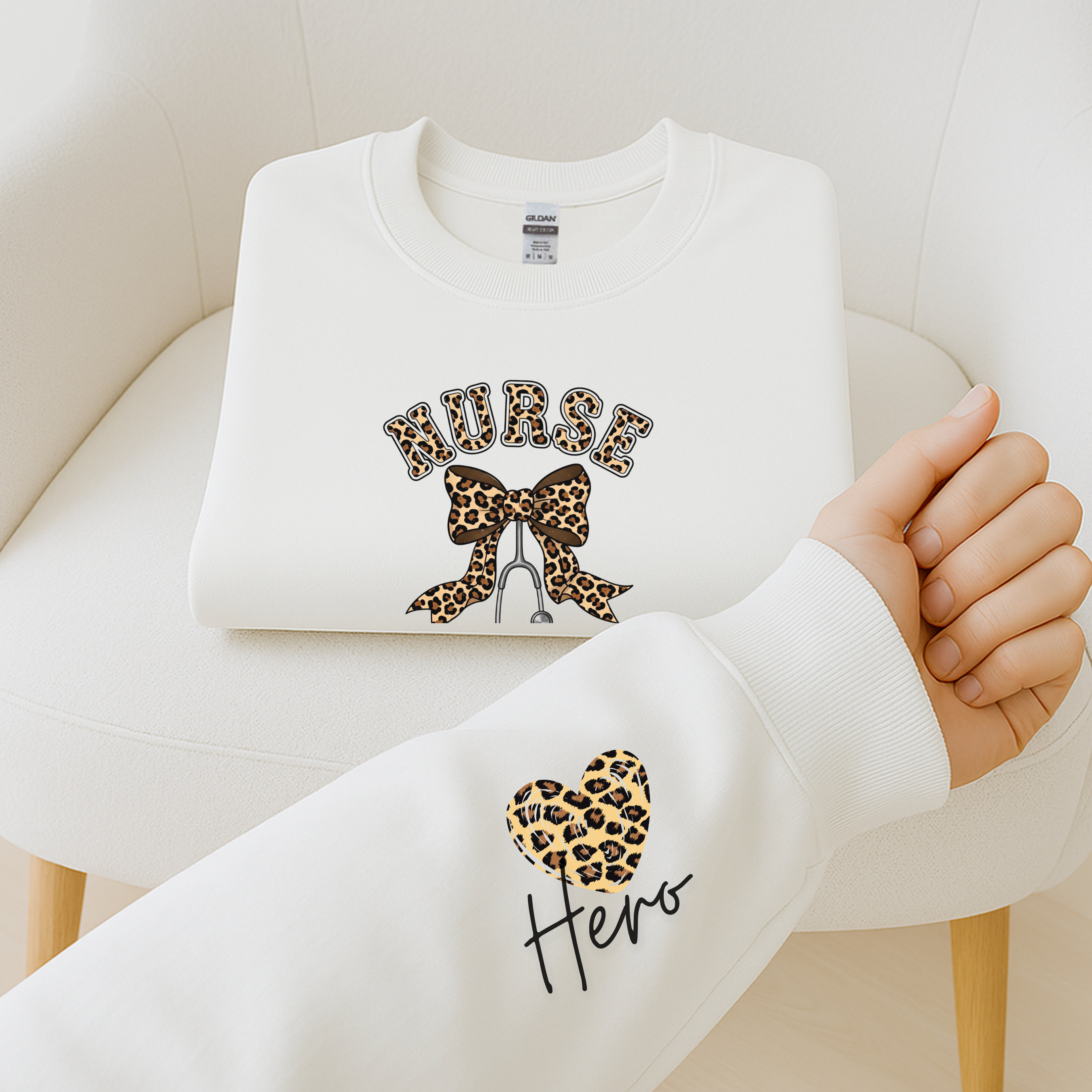 Nurse Stethoscope Crewneck Sweatshirt