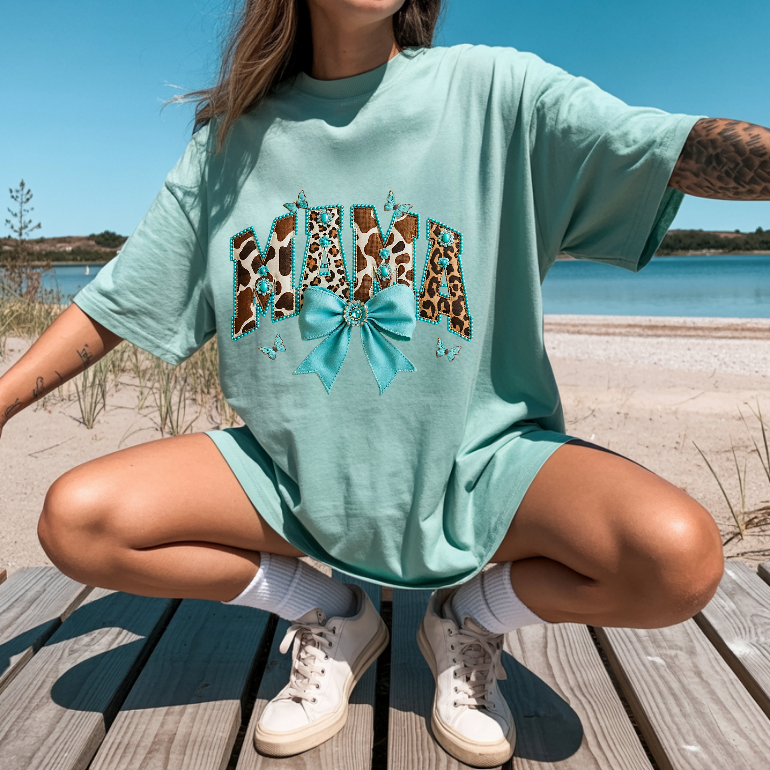 Mama Bold T-Shirt — Garment-Dyed Casual Tee for Moms